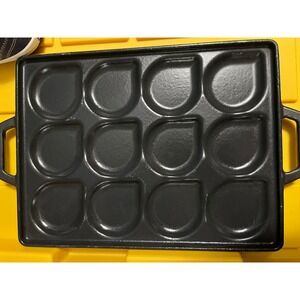 ZAKARIAN Nonstick Pancake Pan Crepe Griddle Plett Panini Egg Dutch‎ Poffertjes